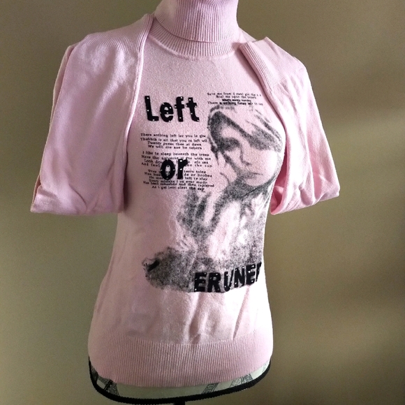 Eruner Pastel Pink Turtleneck Sweater - Picture 1 of 5